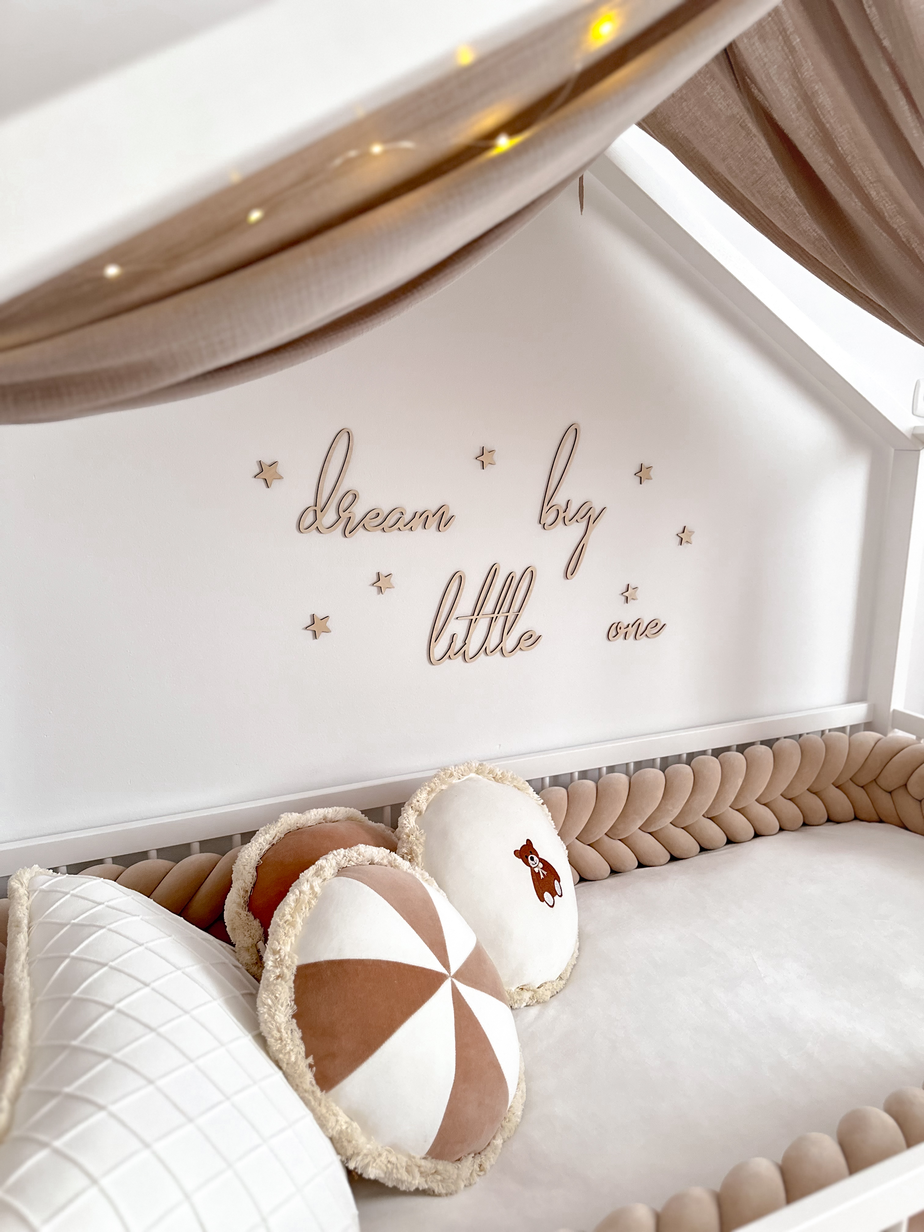 lis wycina Dream Big Little One Väggdekoration